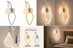 Applique Murale LED Goutte d’Eau Dorée – Image 6