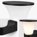 Applique Extérieure LED Tulipe Noire – Image 4