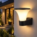 Applique Extérieure LED Tulipe Noire – Image 3