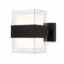 Applique Extérieure LED Cubique Noire
