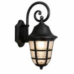 Applique Extérieure LED Vintage Noire
