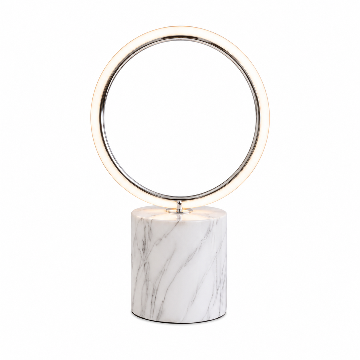 41b14603-5045-4551-bf91-d603a45c8711 Veilleuse LED Anneau – Base Effet Marbre Blanc – Image 1