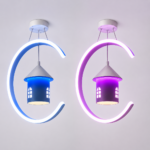 Lustre LED Enfant – Modèle Lune & Lanterne – Image 4
