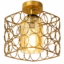 Lustre Fer Forgé Doré – Design Circulaire