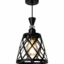 Lustre Fer Forgé Noir – Design Géométrique