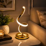 2 Pièces Lampe de Table LED – Design Spirale Élégante – Image 2