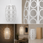 Lustre Fer Forgé Design Moderne à Motif Circulaire – Image 3