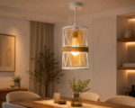 Lustre Fer Forgé Blanc – Image 3