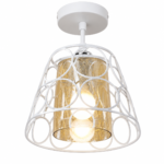 Lustre Fer Forgé Cercle – Design Ajouré