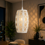Lustre Fer Forgé Design Moderne à Motif Circulaire – Image 5