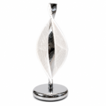Veilleuse LED Décorative Flamme Argentée avec Effet Cristal