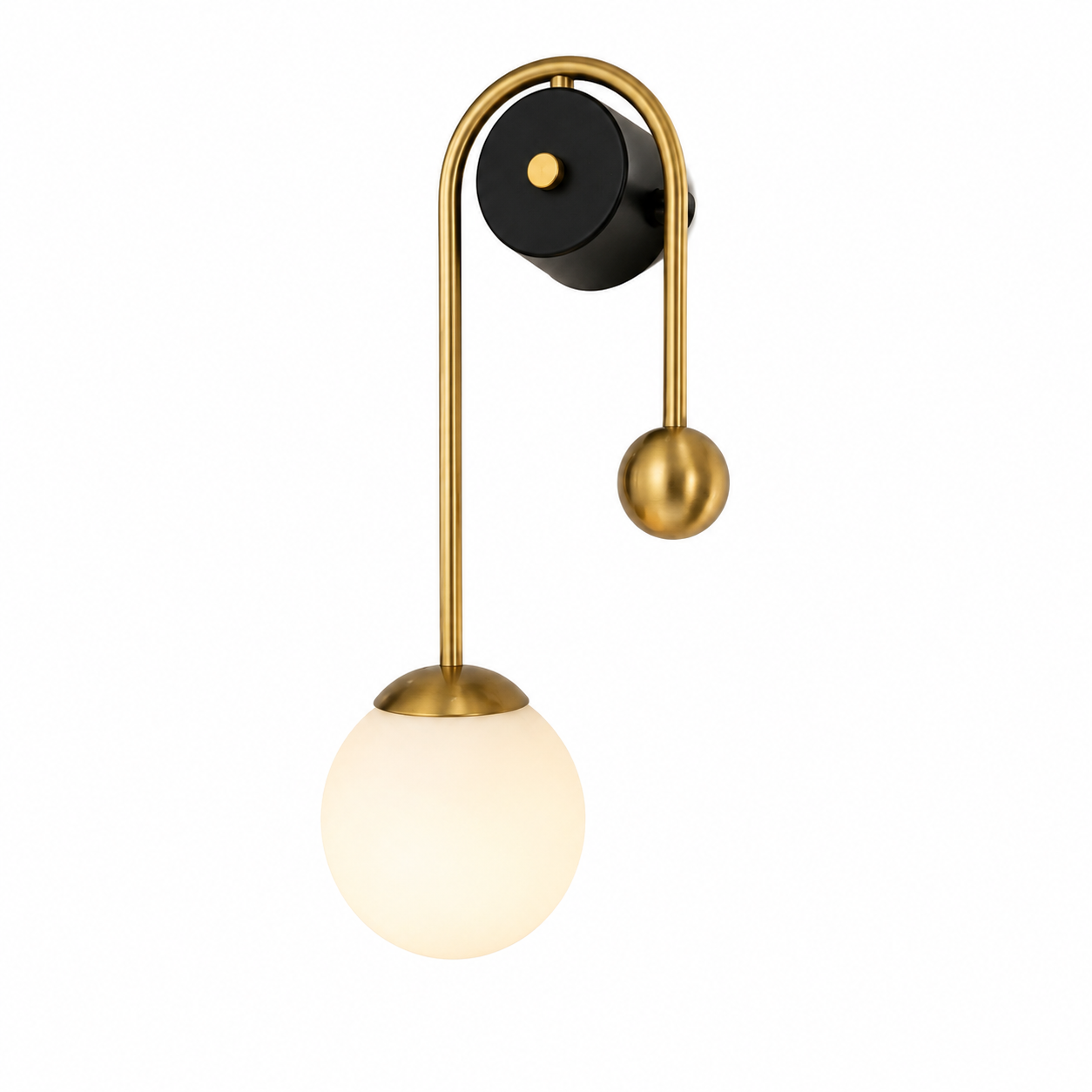 e578fe00-6aaa-4213-a401-da89923180dd Applique Murale Boule Moderne Noir & Doré – Image 1