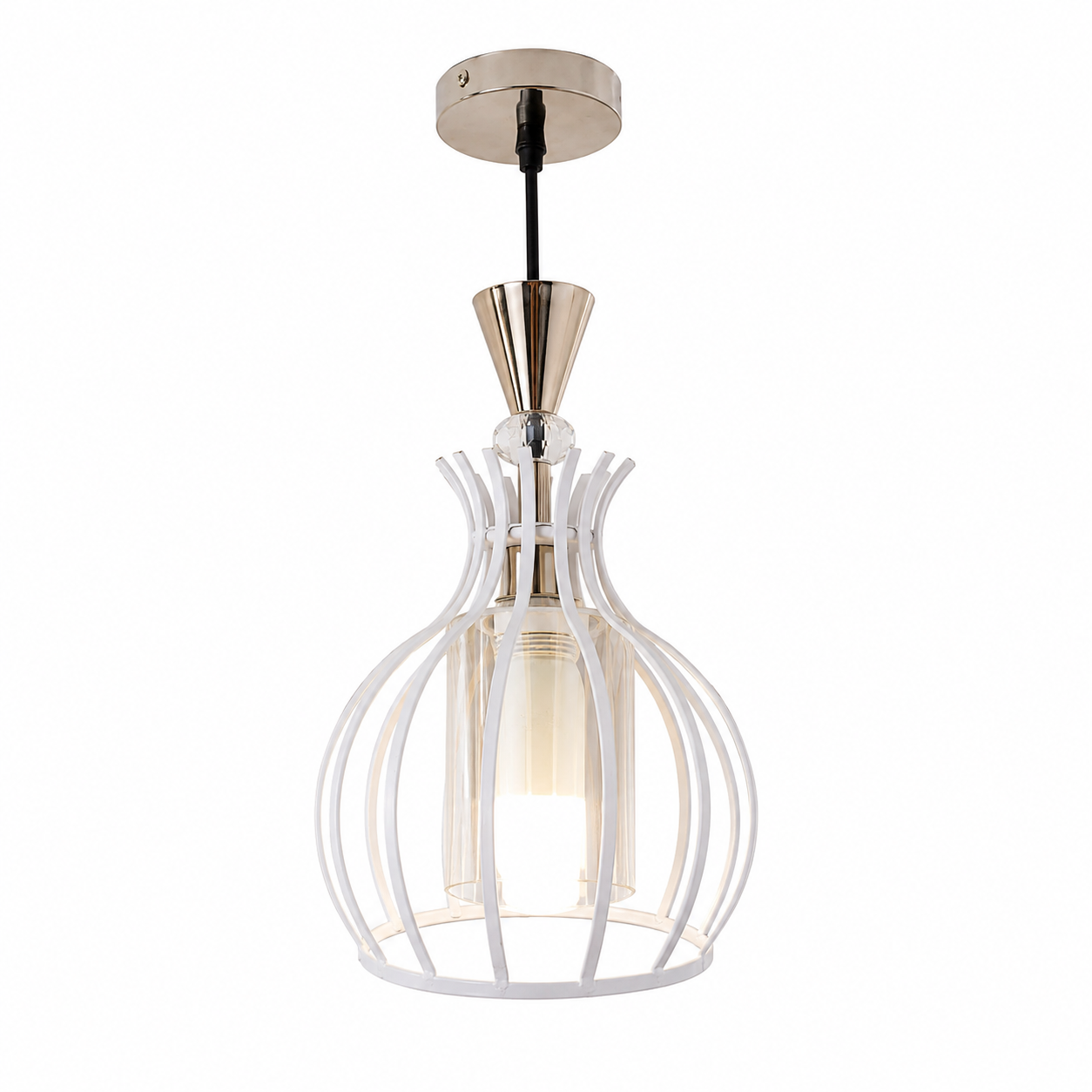 ec5d4108-bc37-4538-a0c6-7f190e4068cc-2 Lustre Fer Forgé Blanc – Modèle Goutte Élégante – Image 1