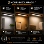 Applique LED Rechargeable 40 cm avec Détecteur de Mouvement – Image 3