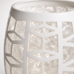Lustre Fer Forgé Géométrique Blanc — Design Moderne – Image 2