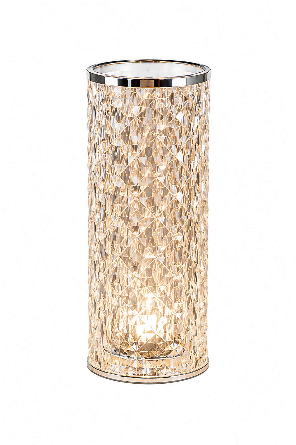 f27eb646-ea74-44dc-a836-15a314d717a6 Veilleuse LED Cylindrique Cristal – 3 Modes d’Éclairage – Image 1