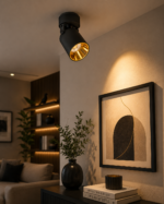 Spotlight Apparent Orientable Noir & Doré – Image 3