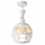 Lustre Fer Forgé Blanc – Modèle Géométrique Diamant