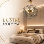 Lustre Moderne LED Doré à Disques en Verre Fumé – Image 6