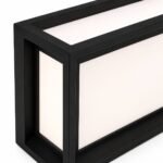 Applique Extérieure LED Rectangulaire Noire – Image 4