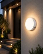 Applique Extérieure LED Ronde Blanche – Image 3