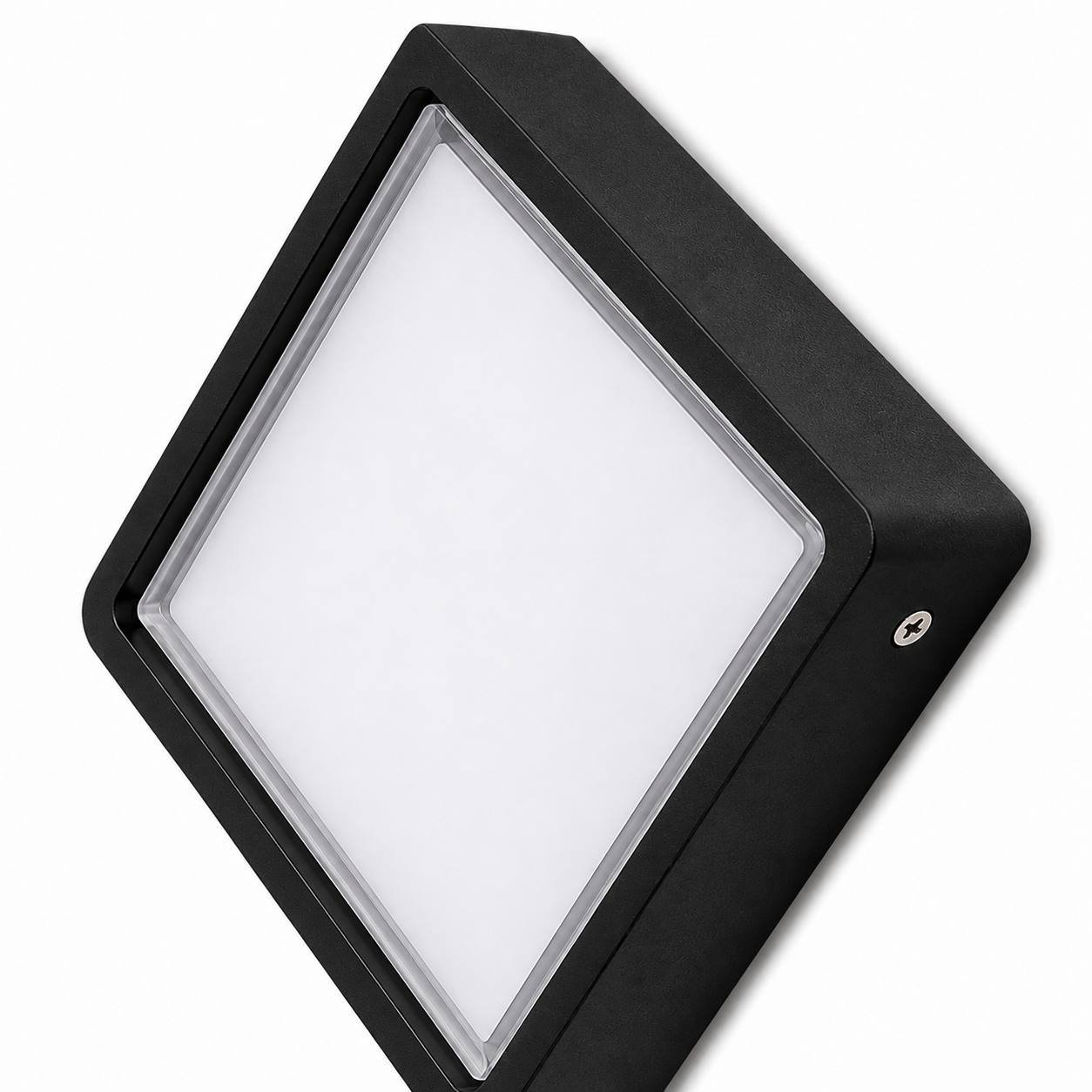 photo_2026-08-03_21-21-44 Applique Extérieure LED Carrée Noire – Image 1