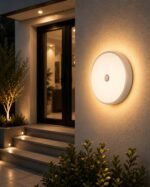 Applique Extérieure LED Ronde Blanche – Image 3