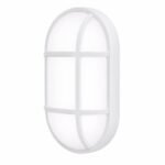 Applique Extérieure LED Ovale Blanche