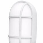 Applique Extérieure LED Ovale Blanche – Image 3