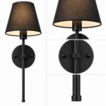 Applique Intérieure avec Abat-jour Noir – Image 3