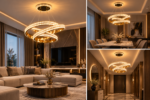 Lustre Luxe LED Anneaux Entrelacés – Image 3