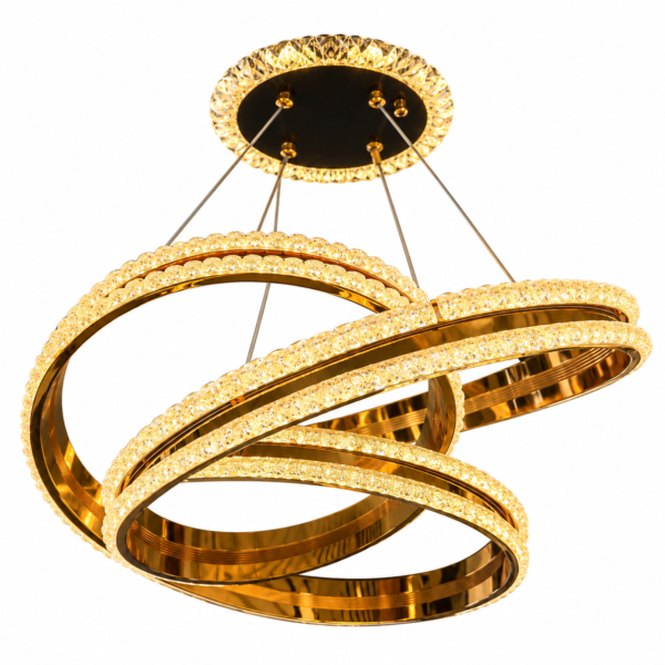 Lustre Luxe Led Anneaux