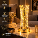 Veilleuse LED Rechargeable – Design Doré – Image 4