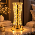 Veilleuse LED Rechargeable – Design Doré – Image 2