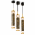 Suspension LED Cylindrique Cristal