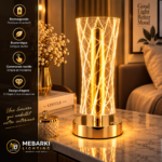 Veilleuse LED Rechargeable – Design Géométrique Doré – Image 4