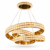 Lustre Luxe LED Anneaux Entrelacés