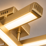Plafonnier LED 3D HASHTAG Doré – Image 2