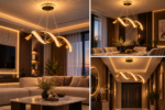 Lustre LED Luxe Ondulé – Image 3