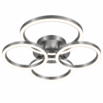 Plafonnier LED 4 CERCLES GRIS