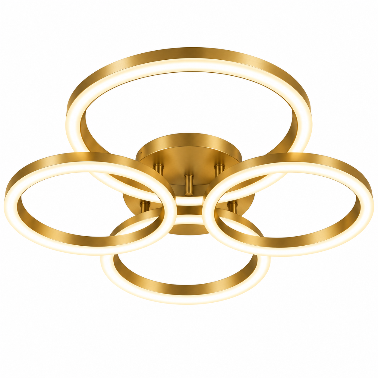 73580b79-20af-48e0-bcc1-5d06fb7d9f79-2 Plafonnier LED 4 CERCLES DORÉ – Image 1