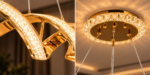 Lustre LED Luxe Ondulé – Image 2