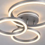 Plafonnier LED 3 CERCLES GRIS – Image 2