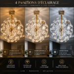 Lustre Corona Luxury Boule – 60cm – Image 4