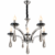Lustre Classique 6 Bras – Chrome & Cristal