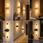Applique Murale LED Noir/Doré – Image 4