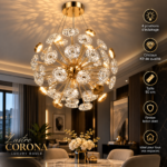Lustre Corona Luxury Boule – 50 cm – Image 2