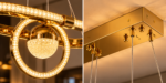 Lustre LED Luxe Anneaux & Cristal – Image 2