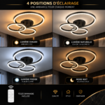 Plafonnier LED 3 CERCLES SIMPLE – Image 5