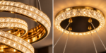 Lustre Luxe LED Anneaux Entrelacés – Image 2